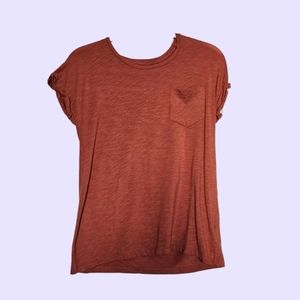 Pocket Tee in orange